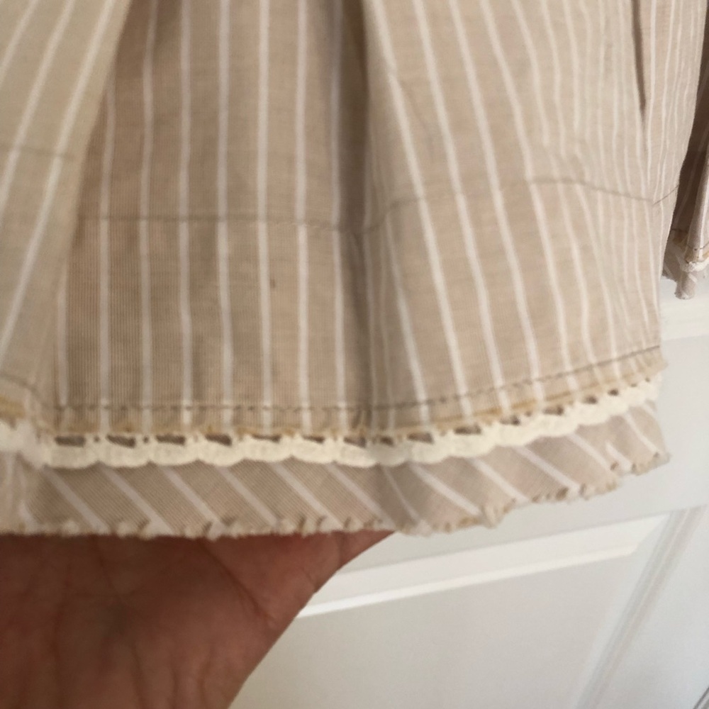 NWOT Free People Good Feels Striped Peplum Top Sz medium sleeveless summer - Picture 15 of 15